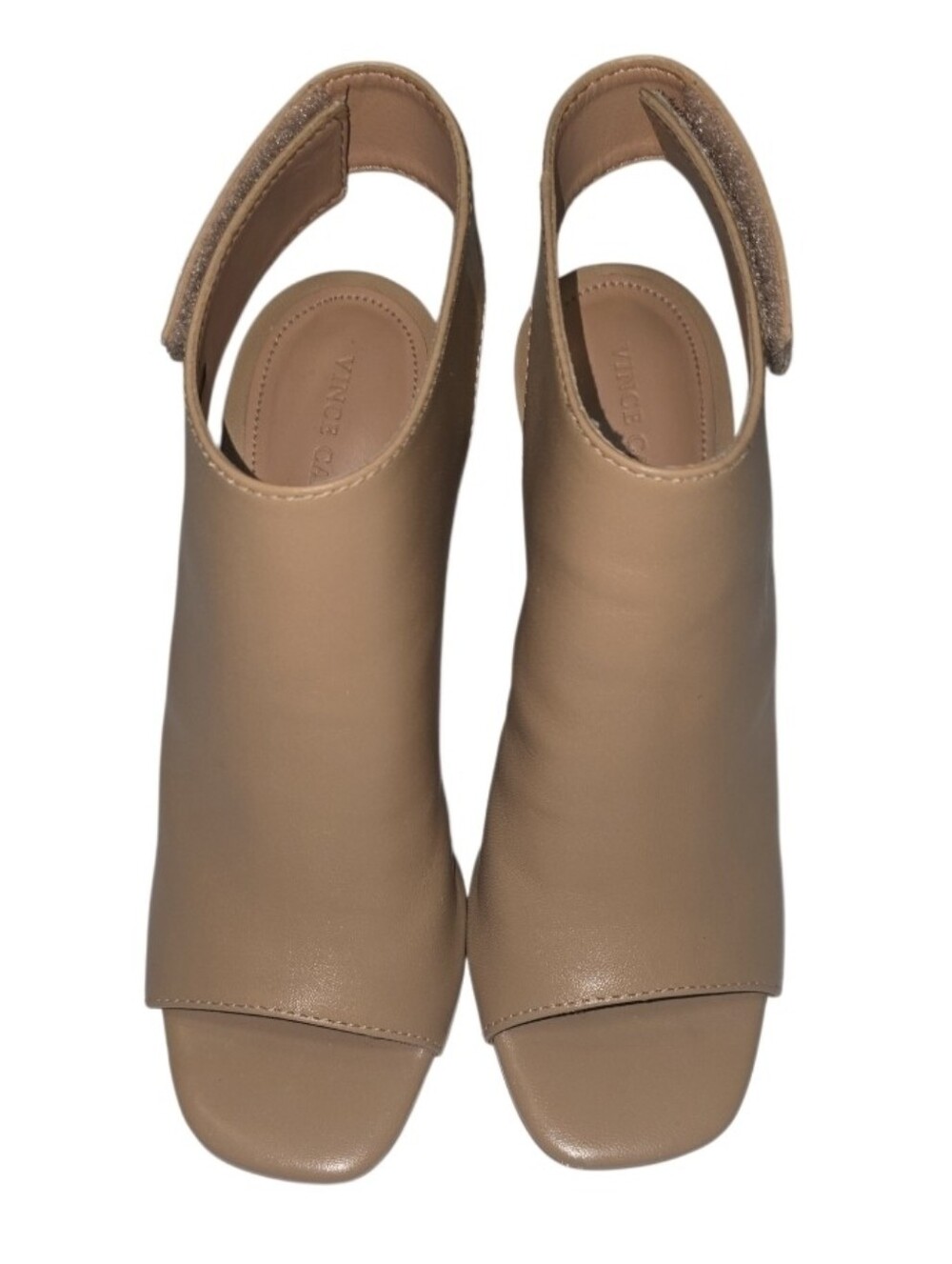 Vince Camuto Women's Nude Beige Open Toe Slingback Heels Size 7.5